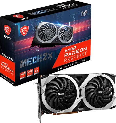 Best Buy: MSI AMD Radeon RX 6700 XT MECH 2X 12G OC 12GB GDDR6 PCI ...