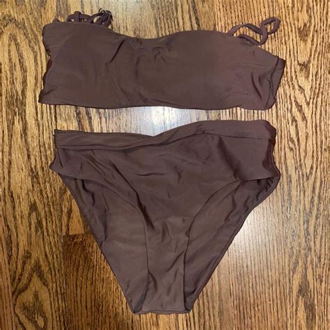 Free Shipping Brown Bikini Worn Once Super Depop