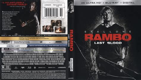 Rambo Last Blood Ra K Uhd Blu Ray Cover Labels Dvdcover