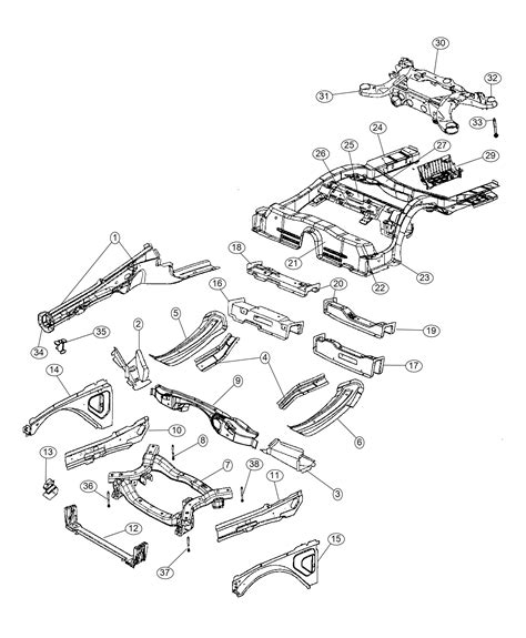 Dodge Charger Retainer Cradle Bushing Complete Frame Aa