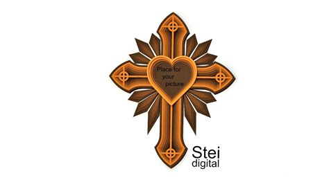 In Memory Cross Svg Dxf Cut Files Laser Cutting Template Etsy UK