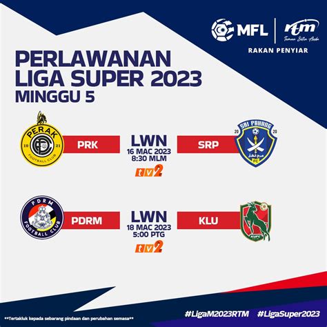 Rtm Malaysia On Twitter Liga Super Minggu Perak Fc Lwn Sri