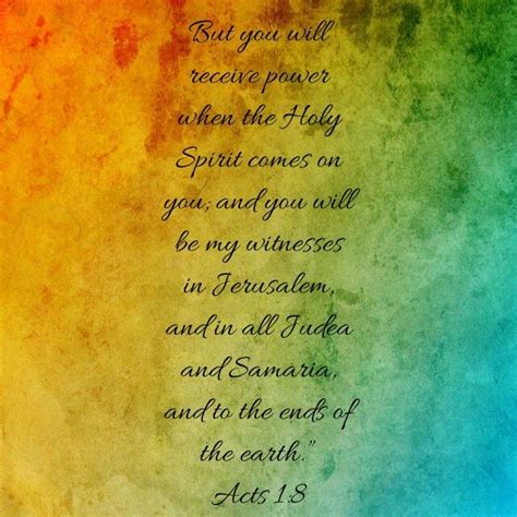 Acts 18 Niv Holy Spirit Come Acts 1 8 Holy Spirit