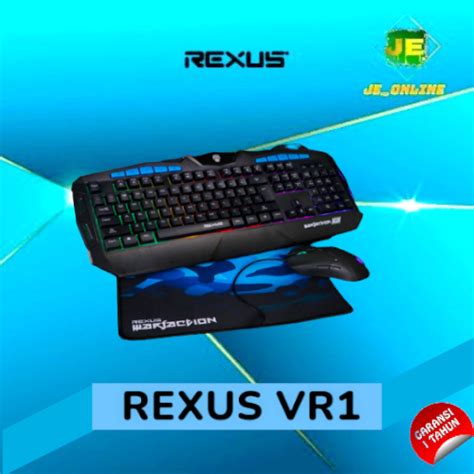 Jual Rexus VR1 Keyboard Gammig Combo Warfaction Shopee Indonesia