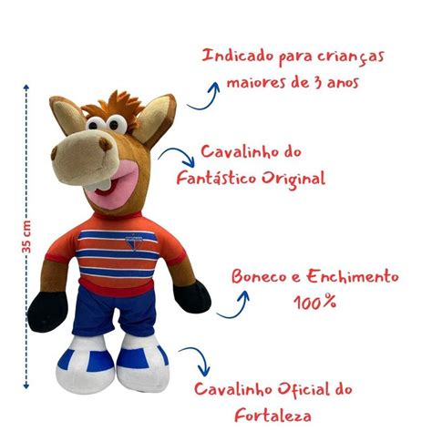 Cavalo Do Fantastico Original - Pelúcia Fortaleza Cavalinho Do Fantástico Original, CKS Toys, Oficial ...