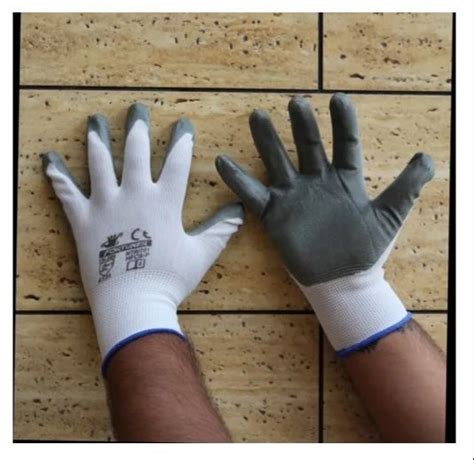 EN Gray Grey Nitrile Coated Hand Gloves At Rs 30 Pair In Ahmedabad ID