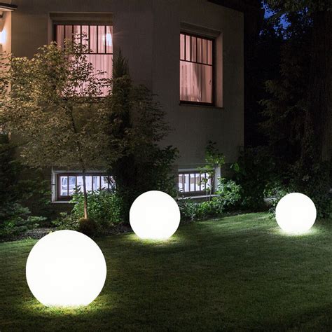 Lampade Da Giardino Solare Luce Sferica Led Chiodi Per Esterni Bianco H