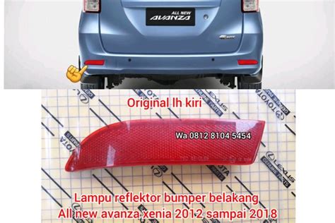 Jual Lampu Reflektor Bemper Mata Kucing Bumper Belakang All New Avanza