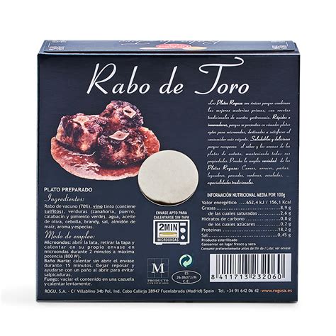 Artículo Rabo de toro Cuchara de oro 260 gr en Rogusa