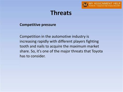 Toyota SWOT Analysis PPT PPT