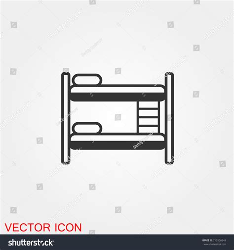 Bunk Bed Icon Stock Vector Royalty Free 713508643 Shutterstock