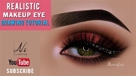 How To Draw A Realistic Eye With Makeup Saubhaya Makeup