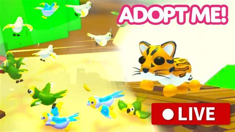 Roblox Adopt Me Live Rain Weather Amazon Birds Ocelots