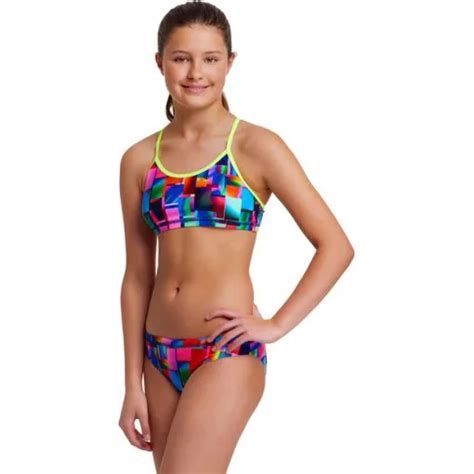 Buy Funkita Racerback Two Piece Bikini Girls Patch Panels Online At