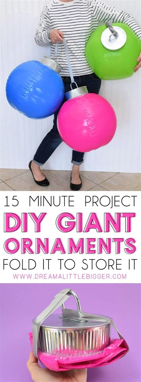 DIY Giant Christmas Ornaments ⋆ Dream a Little Bigger