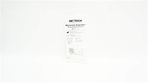 Neotech N0101 Meconium Aspirator Meconium Removal Device Clear