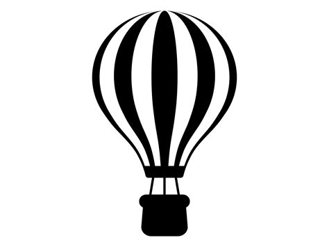 Hot Air Balloon Svg Air Balloon Silhouette Hot Air Balloon Clipart