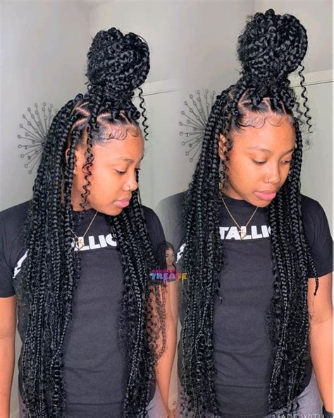 Bohemian Braids Google Search Braids With Curls Box Braids Styling