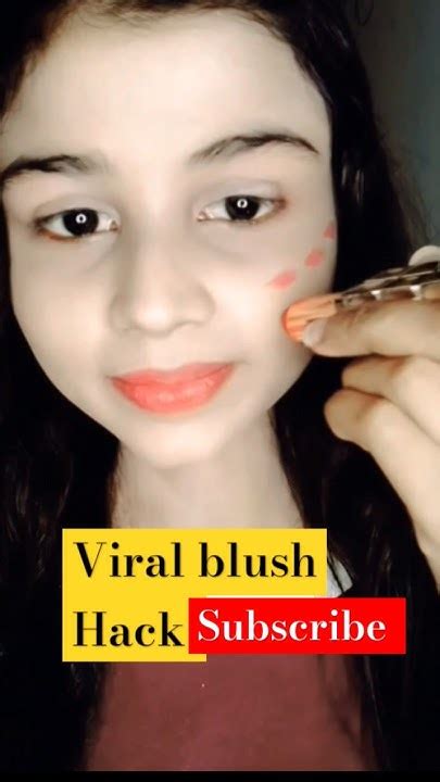 Viral Blush Hack 😱 Lipstick Blush Viral Hack 😯viralreels Makeup