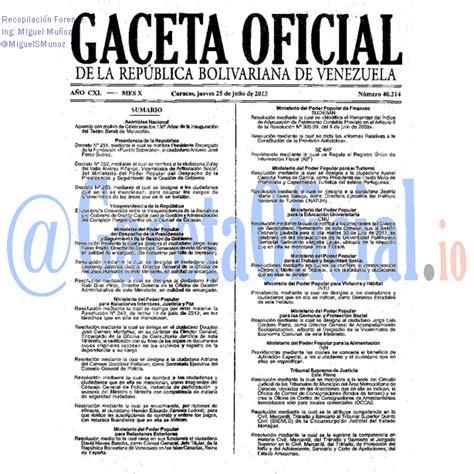 2013 Gaceta 40214 Resolución TSJ Sala Plena Se Le Suprime la