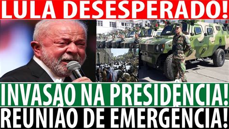 EXÉRCITO ENTRA PALÁCIO PRESIDENCIAL LULA CONVOCA REUNIÃO DE