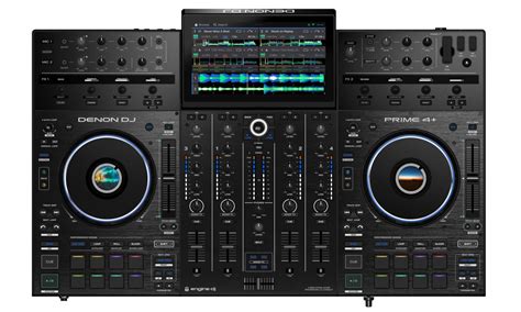 Denon Prime 4 4 Deck Standalone Dj Controller With Wi Fi Long And Mcquade