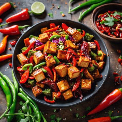 Spicy Sichuan Tofu Stir Fry Recipe Cookaifood