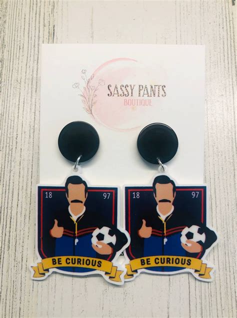 Awesome Ted Lasso Show Soccer Futbal Earrings New Etsy