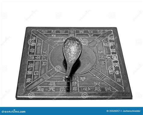 Chinese Antique Spoon Compass Stock Image Image Of Magnetic Compass