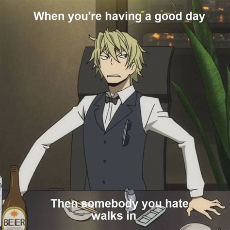 Pin By Kullathida Kanatham On Durarara Durarara Anime Memes Funny