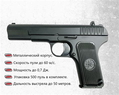 Детский пневматический пистолет, игрушечный металлический глок ...
