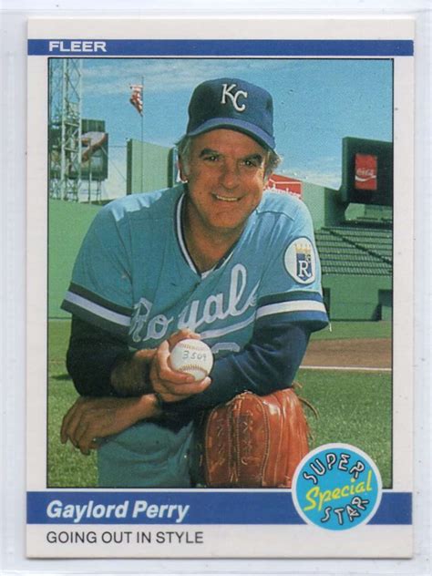 Gaylord Perry Fleer Royals Ebay