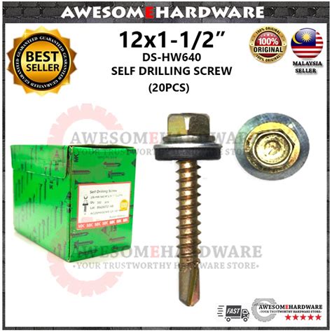 Pcs Hex Head X Self Drilling Screw Dshw For Metal