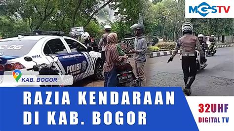 Puluhan Kendaraan Terjaring Razia Di Jalan Tegar Beriman Cibinong Youtube