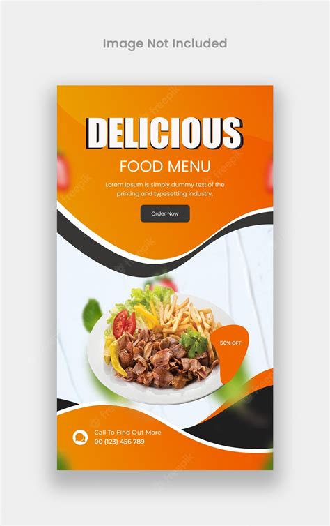 Premium Psd Delicious Food Menu Instagram Story Template Design