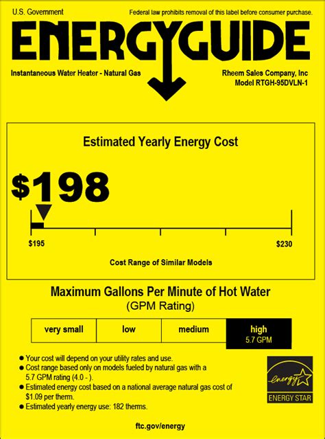 Understanding Uef And Energy Efficiency In Water Heaters Rheem Manufacturing Company