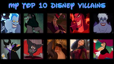 My Top 10 Disney Villains