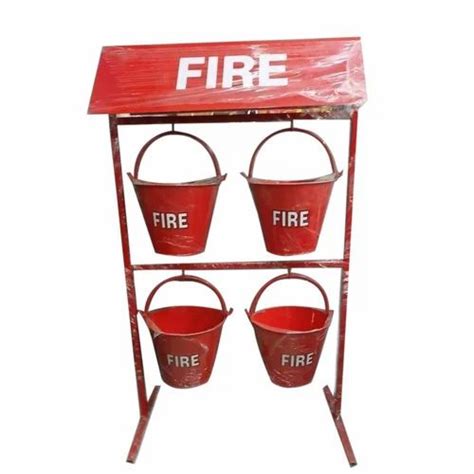 Mild Steel Bucket Fire Stand At Rs Set Fire Bucket Stand In