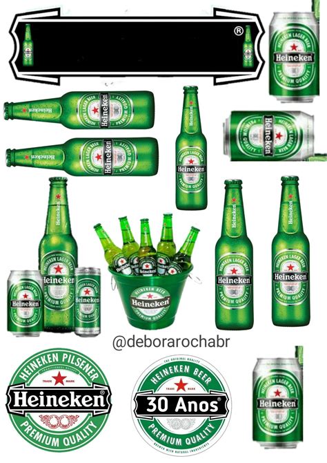 Topo De Bolo Heineken Bolo Heineken Bolo Cerveja Bolos De