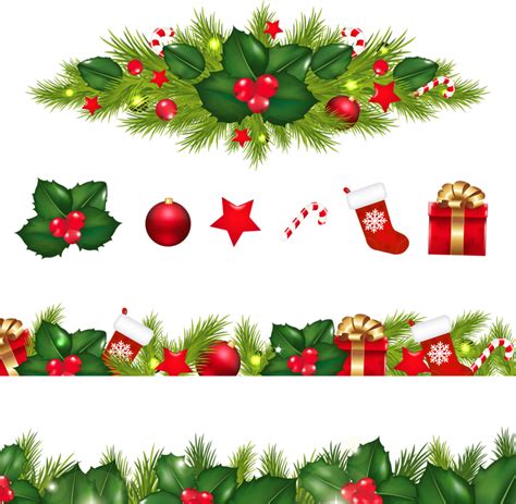 Christmas decoration Garland Clip art - Christmas Border png download ...