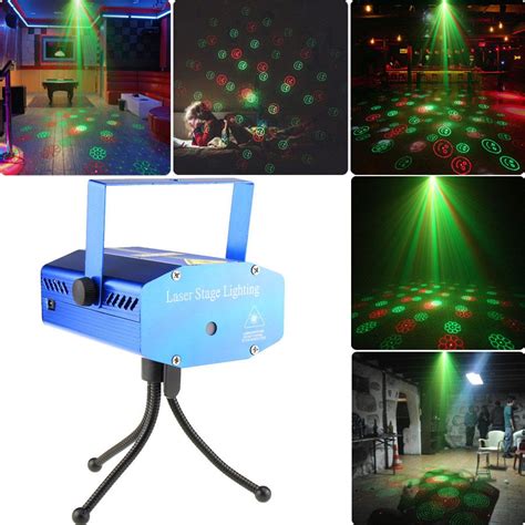 Kaufe Mini Rot Gr N Sound Automatisch Moving Laser Muster Projektor