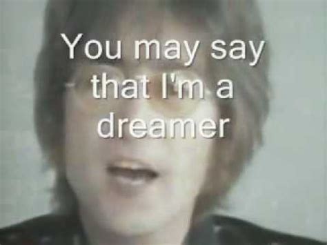 Imagine John Lennon With Lyrics Youtube