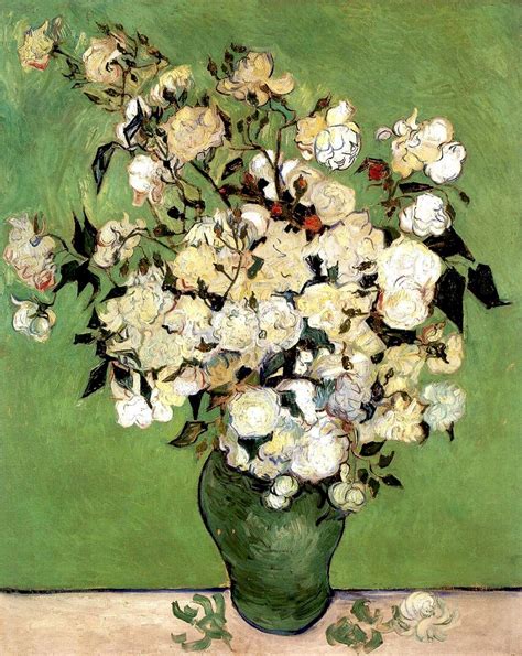 A Vase of Roses - Vincent van Gogh - WikiArt.org - encyclopedia of ...