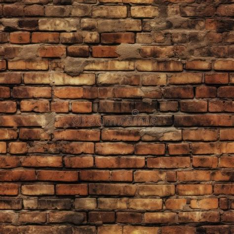 A Square Rustic Brick Wall Pattern Tile Stock Illustration