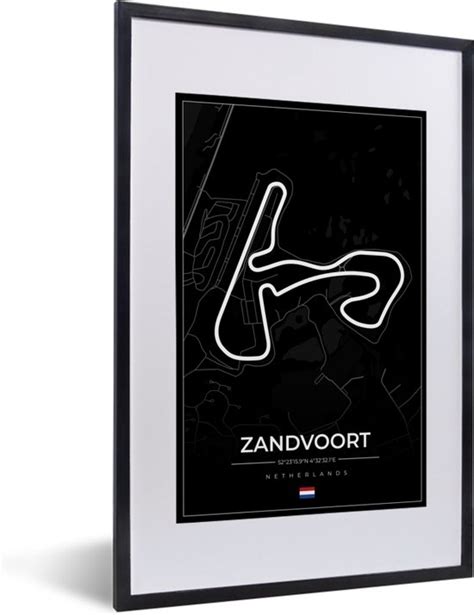 Fotolijst Incl Poster Formule Circuit Zandvoort Racebaan