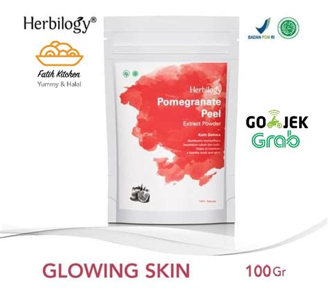 Herbilogy Pomegranate Peel Kulit Delima Extract Powder 100g