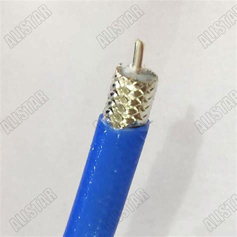 1M 3Ft RF Semi Flexible RG401 Coaxial Cable RG 401 Blue Jacket