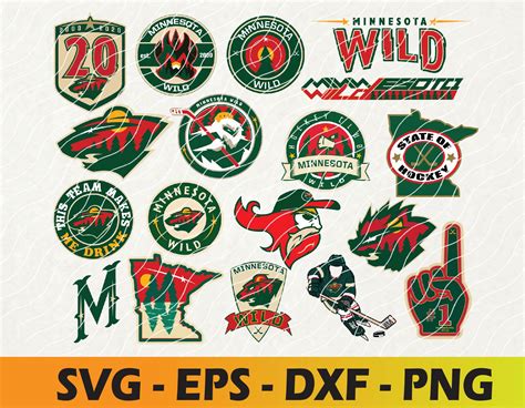 Minnesota Wild logo, bundle logo, svg, png, eps, dxf, Hockey - Inspire ...