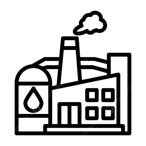 Factory Line Icon Vector Factory Icon Business Factory Png And