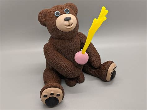Mature Content Peeing Teddy Bear D Printed Sculpture Etsy Canada